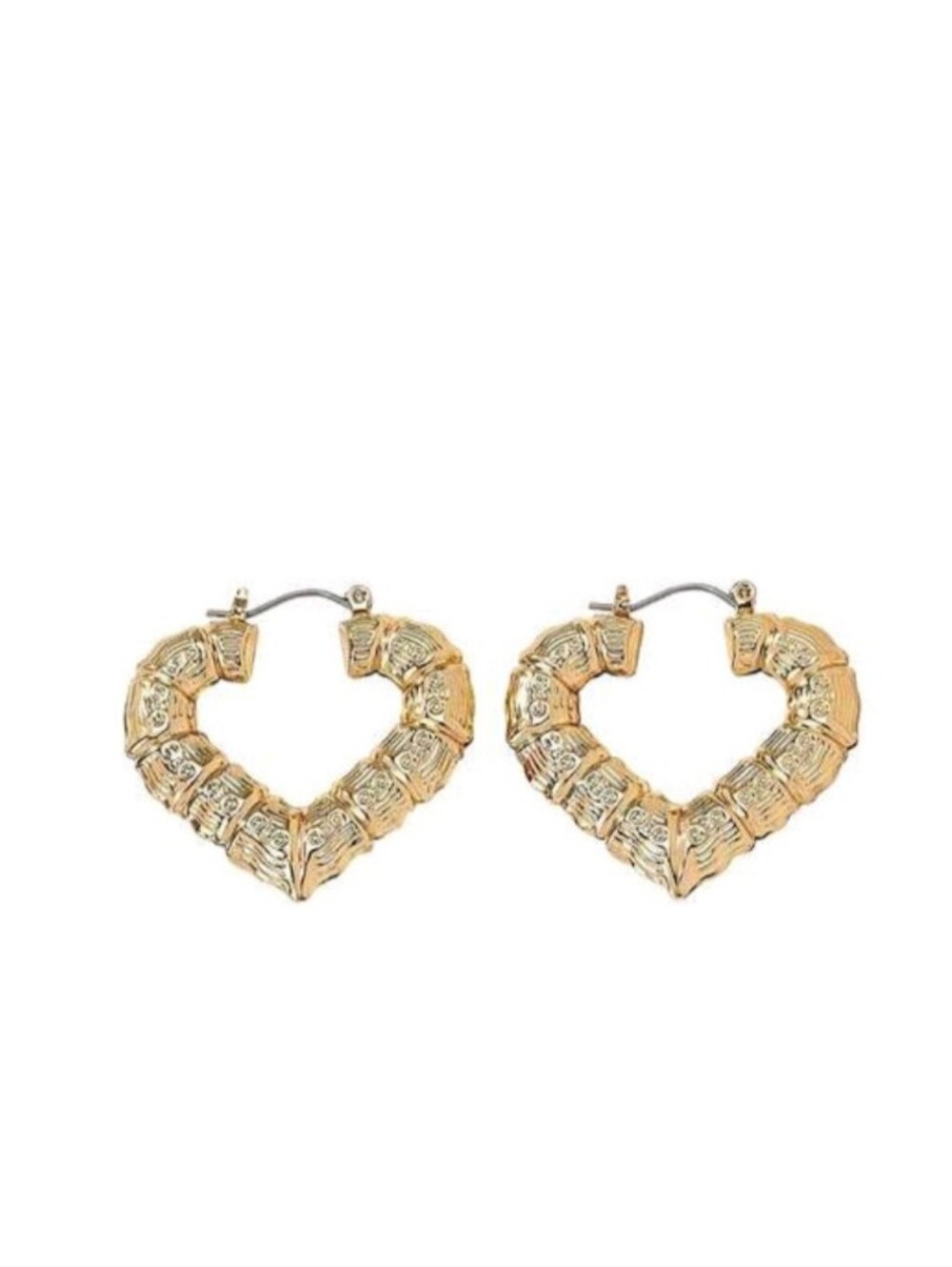 Gold Bamboo Earrings | Large Hoop Earrings | Statement Earrings | Trendy